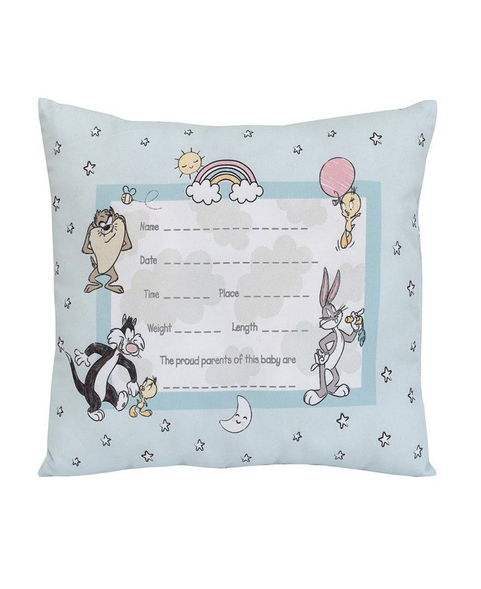 Warner Brothers Looney Tunes Best Buds Keepsake Pillow  11 x 8