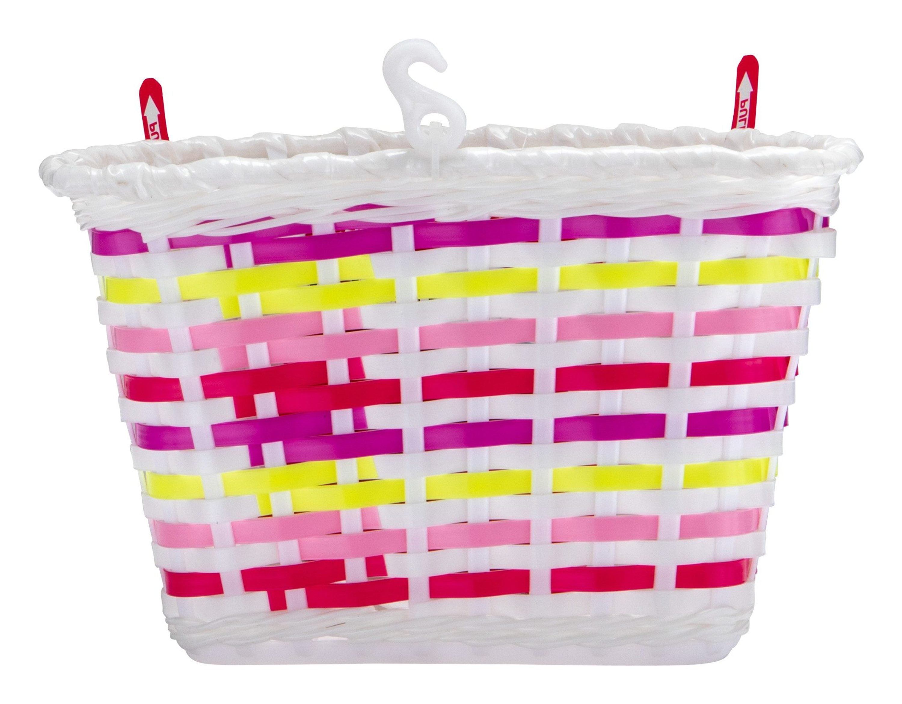 Schwinn Kid's Bicycle Basket with LED Flowers， Pink