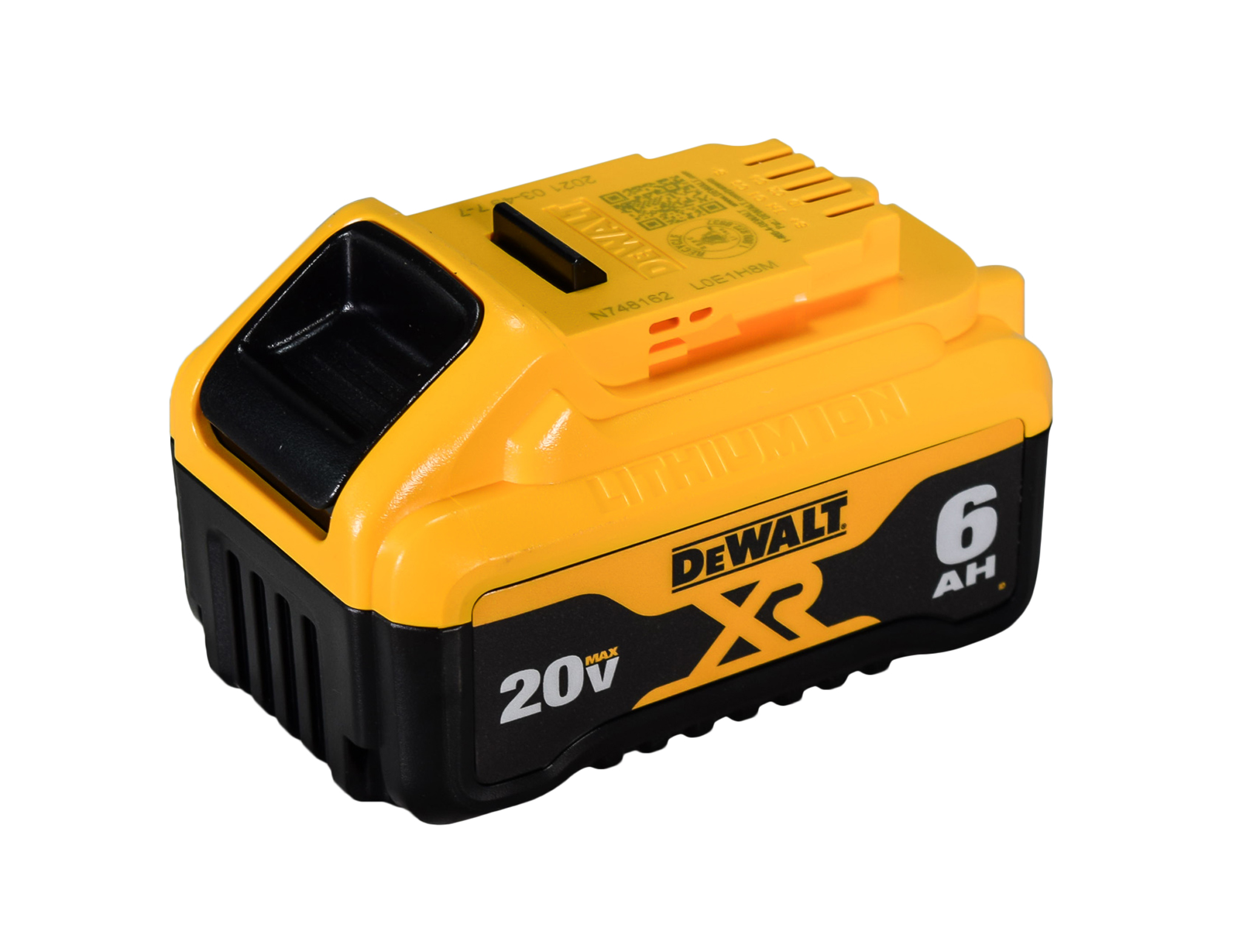 Dewalt 20V DCB206 Battery Two Pack DCB118 Fast Charger， 3-LED Fuel System