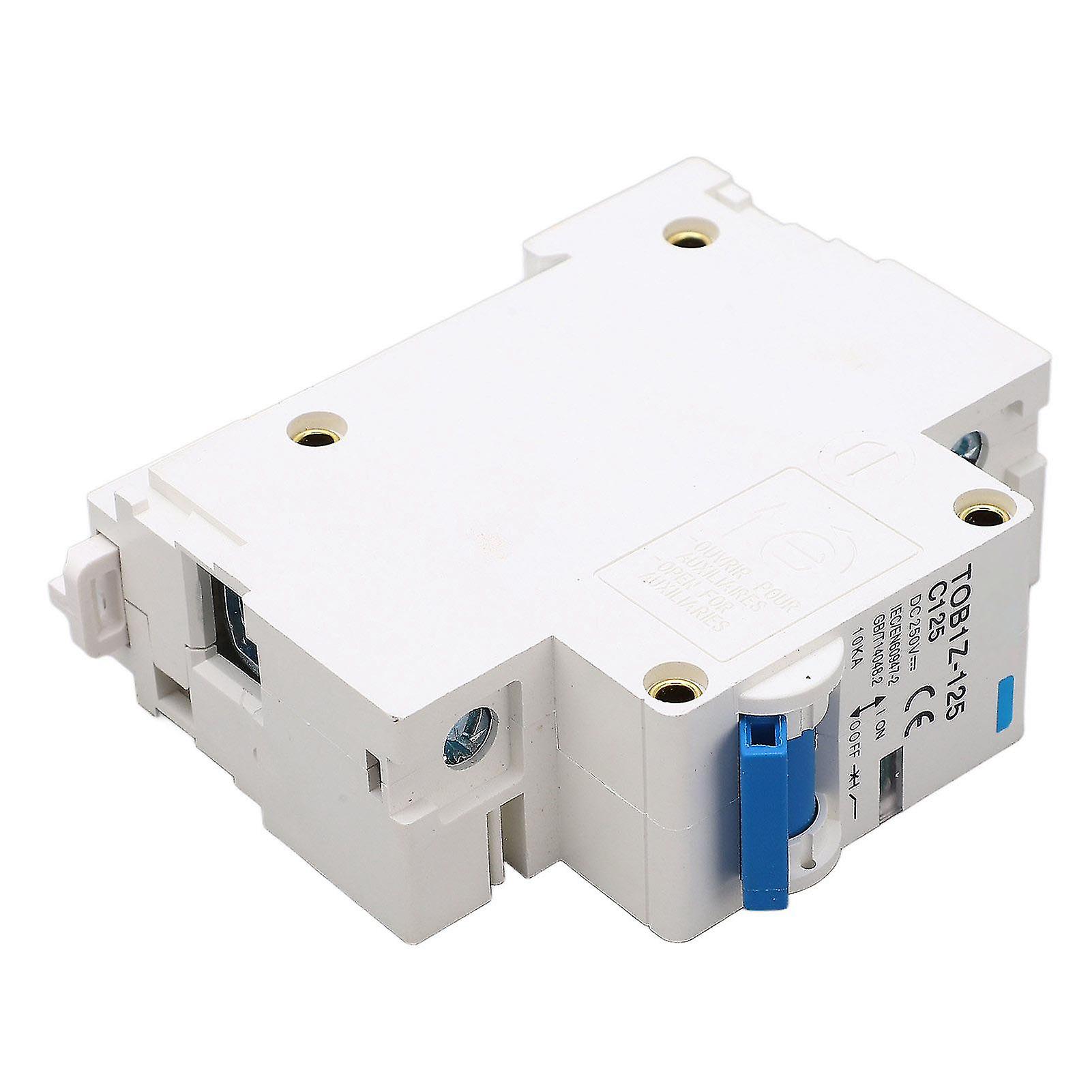 DC Miniature Circuit Breaker 1P 125A 250V DIN Rail Mount for Solar PV System TOB1Z 125 C125