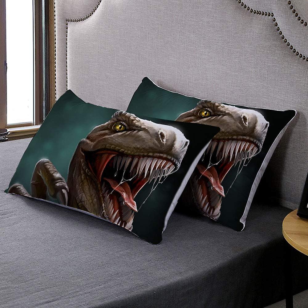 Dinosaur Bedding Twin Boy Comforter Cover Teenager Adult Room Dinosaur Decor Bedding Set With Two Pillowcasesfull Size(no Comforter) Green-dark Twin 7