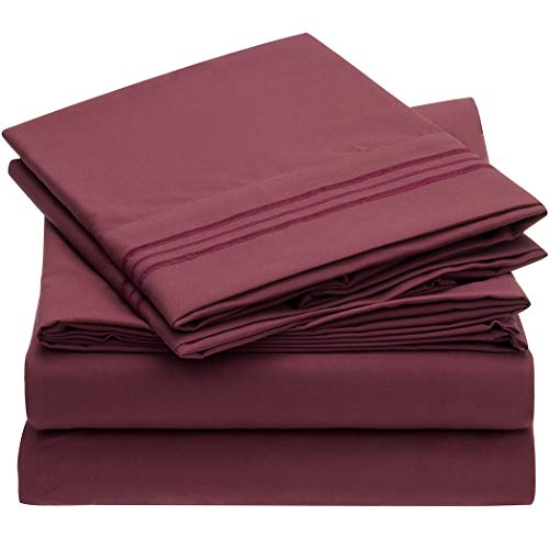 Brushed Microfiber Hypoallergenic 4 pcs Bedsheet Set King Size