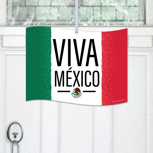 Big Dot Of Happiness Viva Mexico Hanging Porch Mexican Independence Day Party Outdoor Decorations Front Door Decor 1 Piece Sign