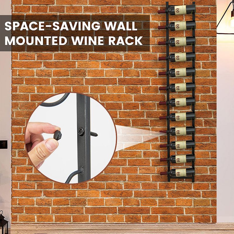 Rust Proof Wall Mounted Wine Rack