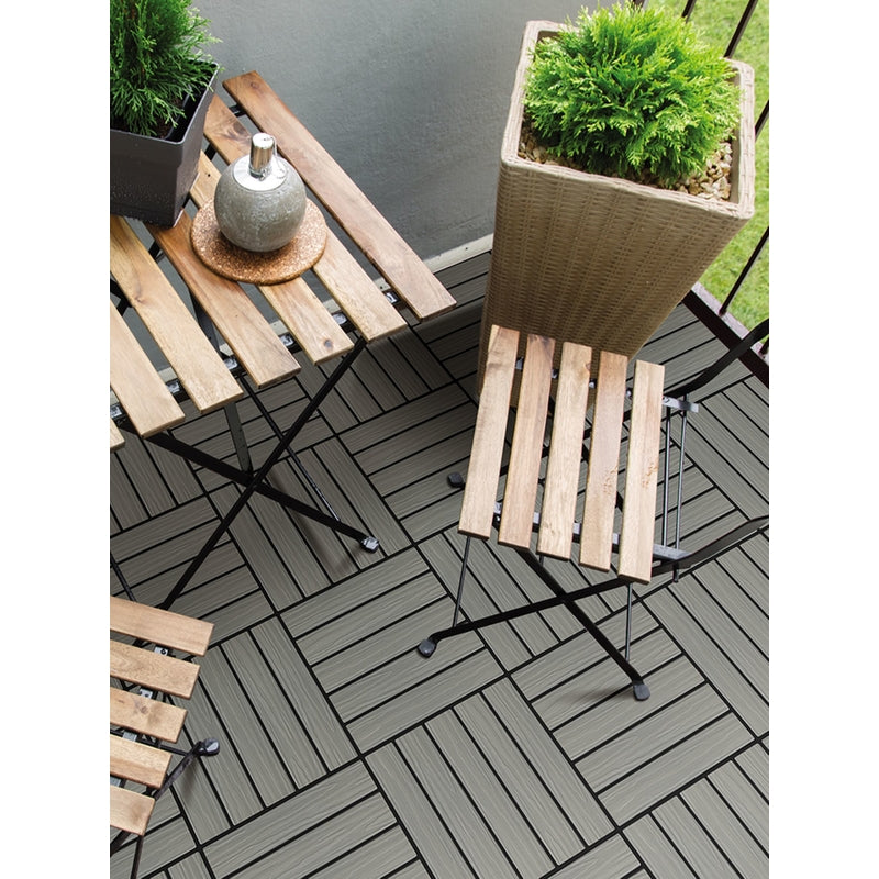 DECK TILE GRAYOAK 6PK