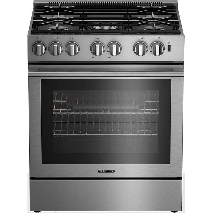 Blomberg 30-inch slide-in Gas Range with Convection Technology BGR30522SS