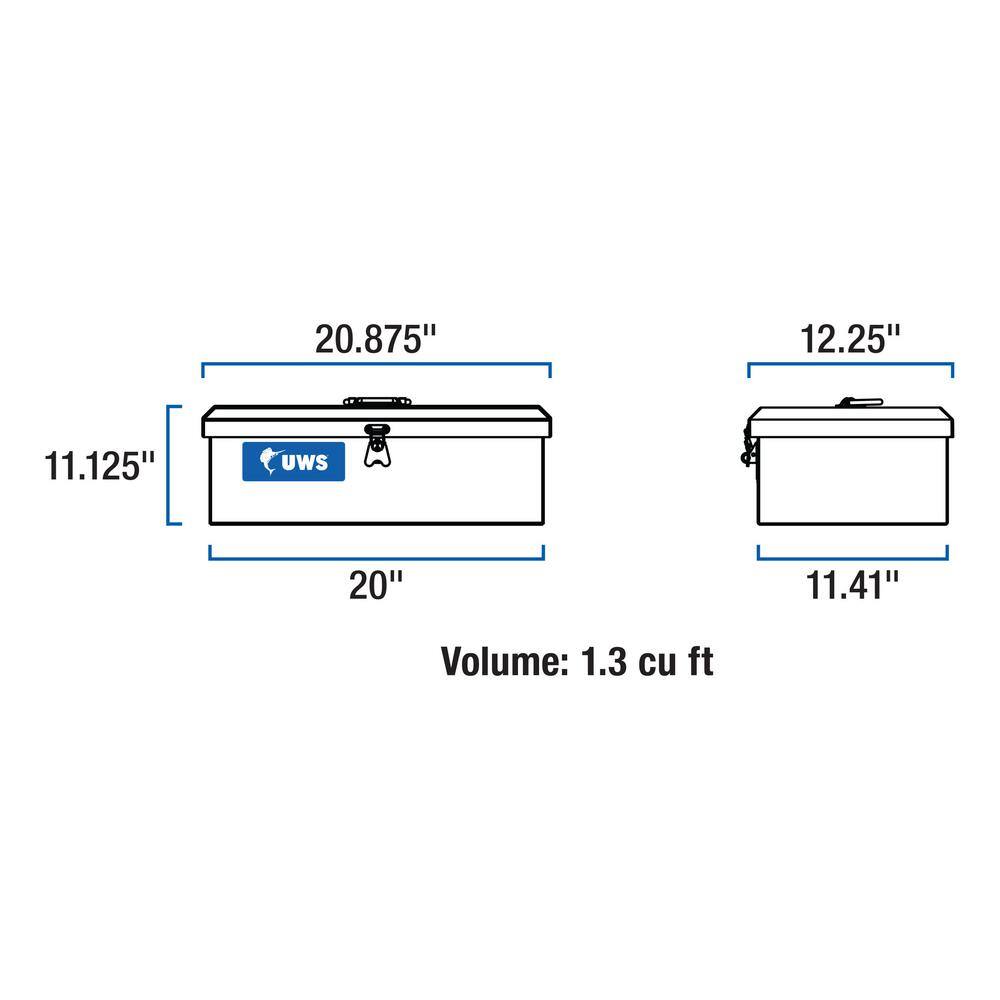 UWS 21 in. Aluminum Large Tool Box for Trucks TB-2