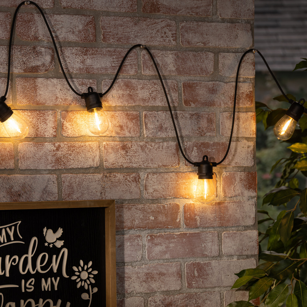 14.75  x27Black Electric LED Patio Lights  Remote and Connectable Function   Outdoor Rope And String Lights   by Gerson Company  Houzz