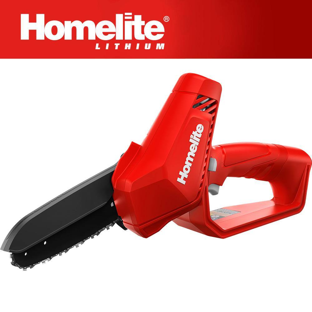 Homelite 12 V Lithium 6 in. Battery Pruning Mini Chainsaw with Internal 2.5 Ah Battery and Charger HOMCS10