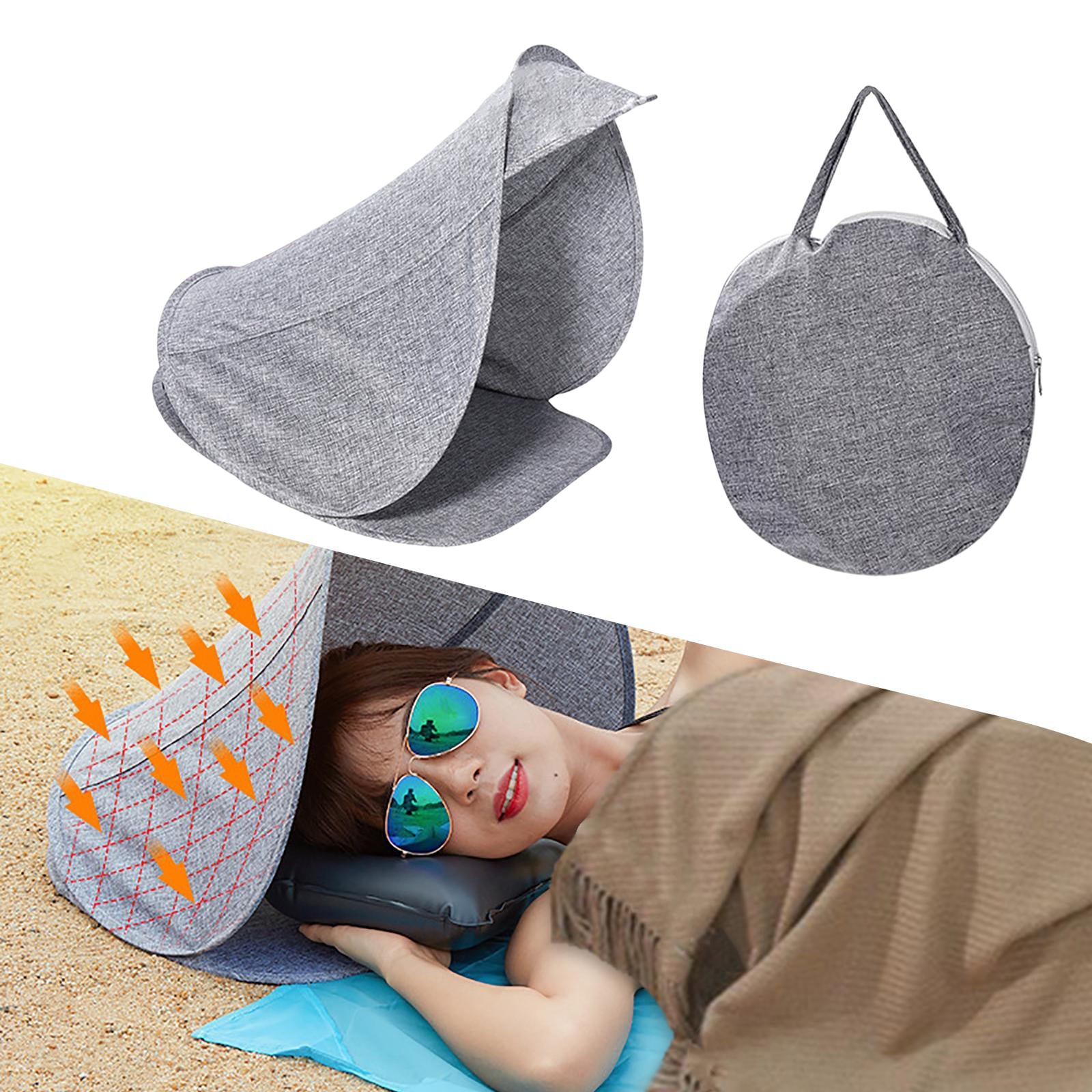 Sun Shade Sun Protection Personal for Working Outside Portable Face Tent Tent Beach Tent for Outdoor Camping Seaside Head Tent Gray