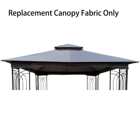 13X10 ft Patio Double Roof Gazebo Replacement Cano...