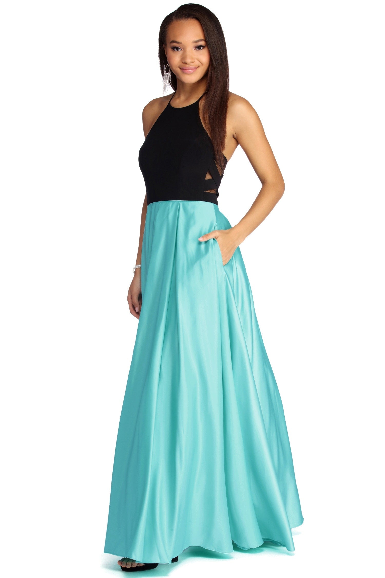 Caitlyn Formal Halter Ball Gown