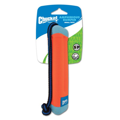 Chuckit! Amphibious Floating Bumper Dog Fetch Toy， Small， Assorted Colors