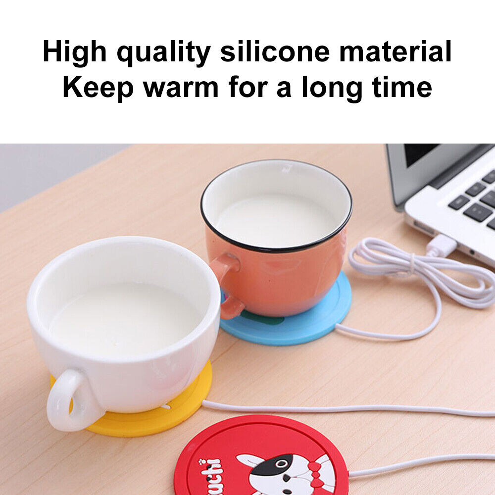 Portable USB Coffee，Tea，Milk Cup Mug Warmer Heating Pad Plate for Office Home UK