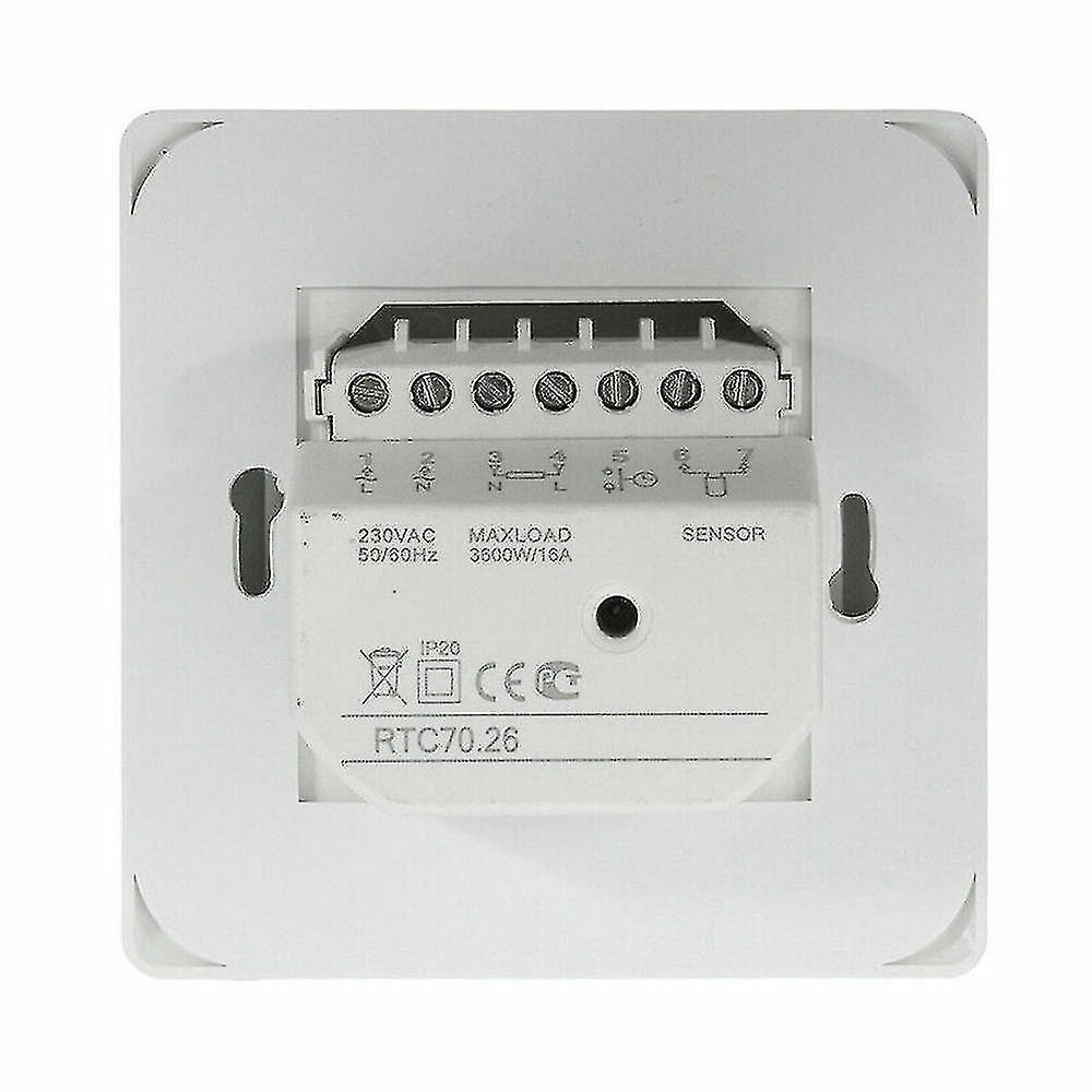 Electric Underfloor Heating Thermostat Temperature Control Switch + Sensor Cable