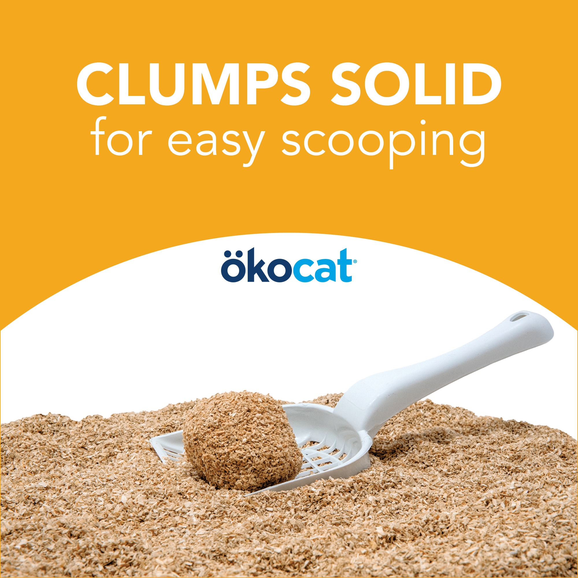 Okocat Unscented Featherwieght Clumping Wood Cat Litter， 16.4 lbs.