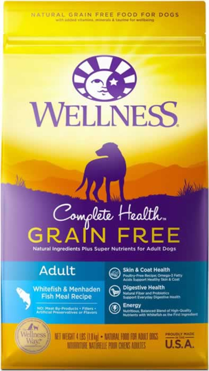 Wellness Complete Health Whitefish Grain Free Dog Food