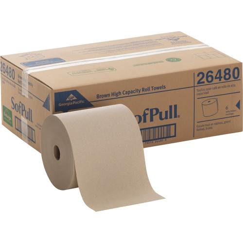 SofPull Hardwound Brown Roll Paper Towels  GPC26480