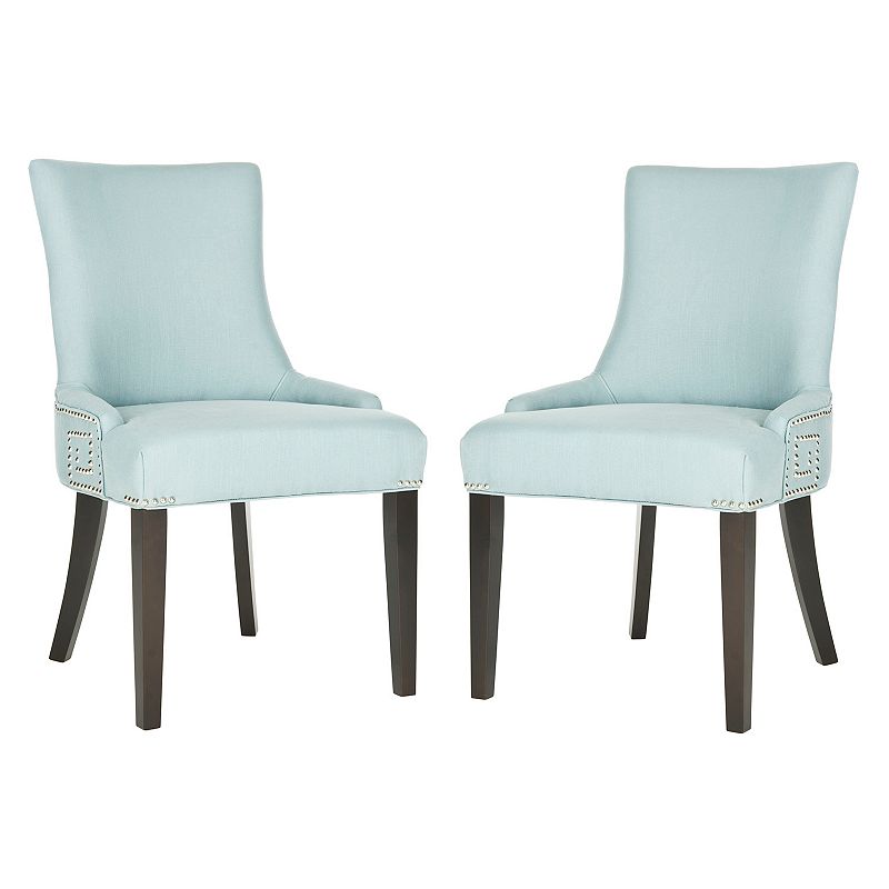 Safavieh 2-pc. Gretchen Blue Linen Side Chair Set