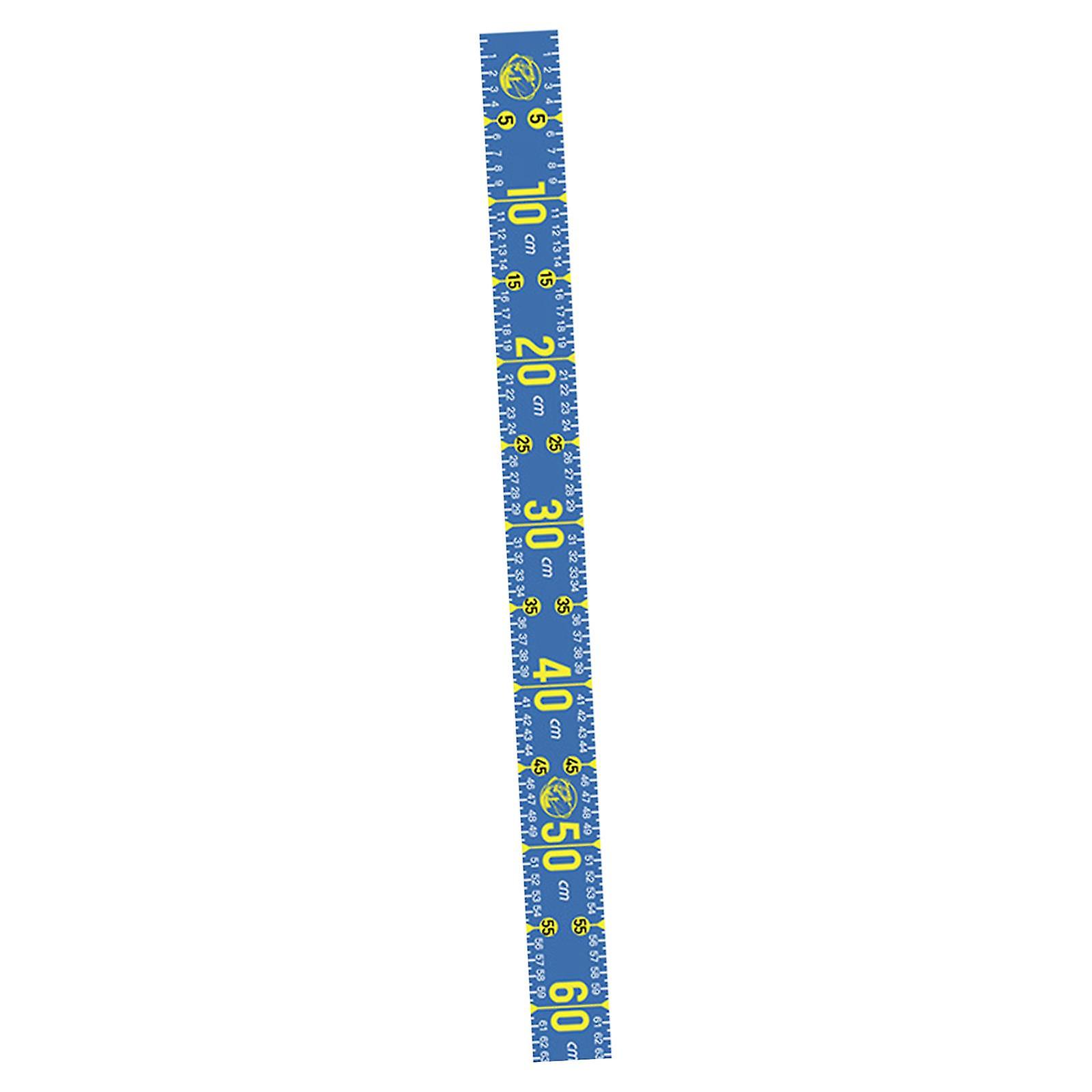 Fish Measuring Tool 51.18'' Foldable Fishing Ruler For Boat Sailboats Kayaks Lakes Blue