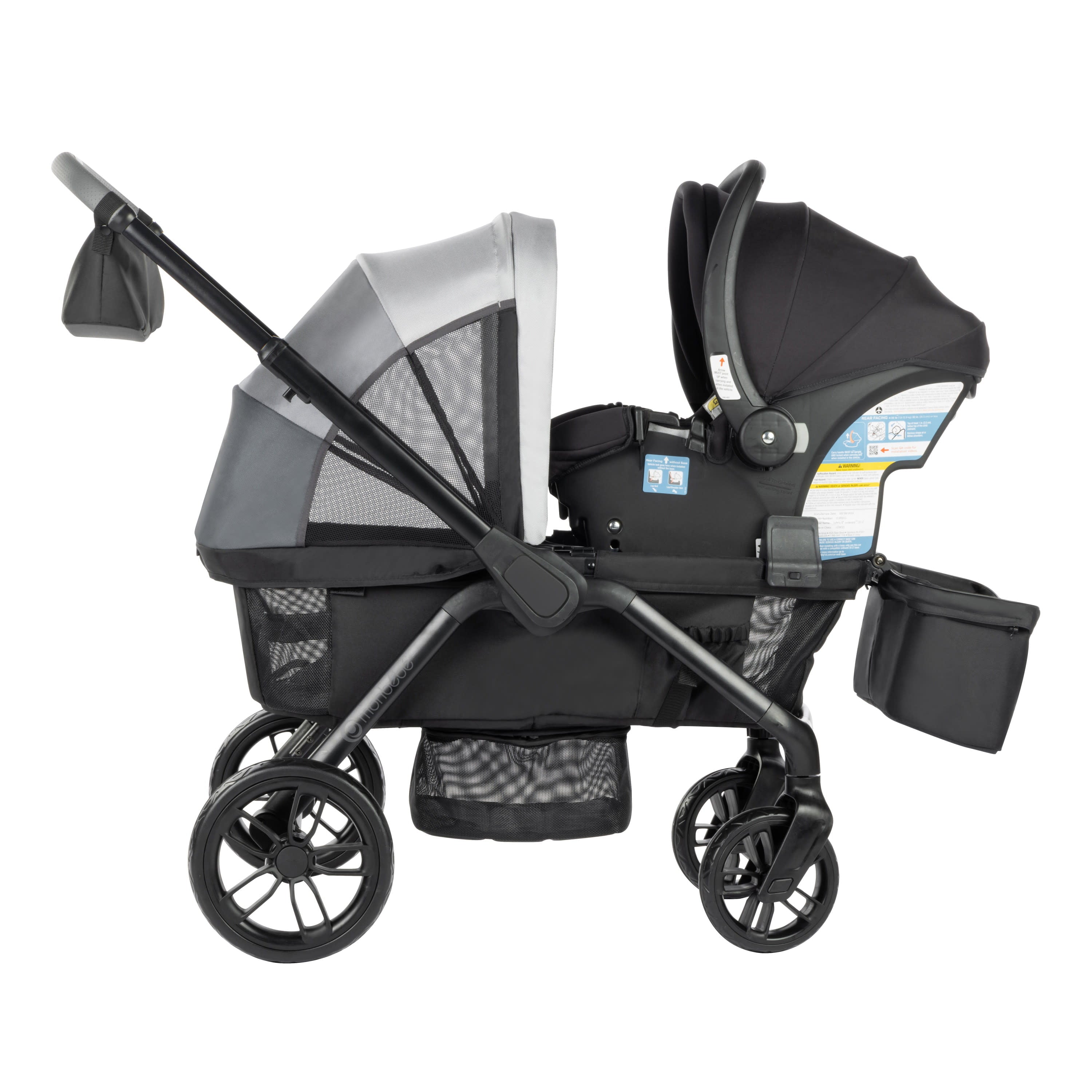 Monbébé Everyday Outings Wagon Stroller, Cobblestone Grey