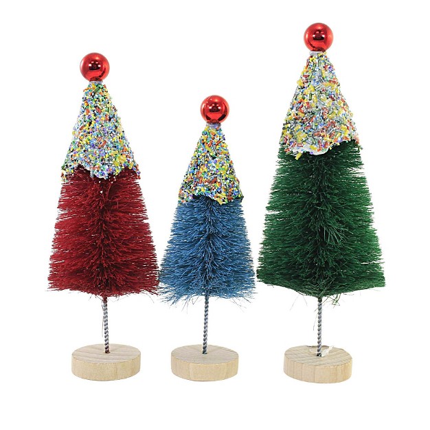 Sprinkled Bottle Brush Trees Cupcake St 3 Bethany Lowe Designs Inc Decorative Figurines