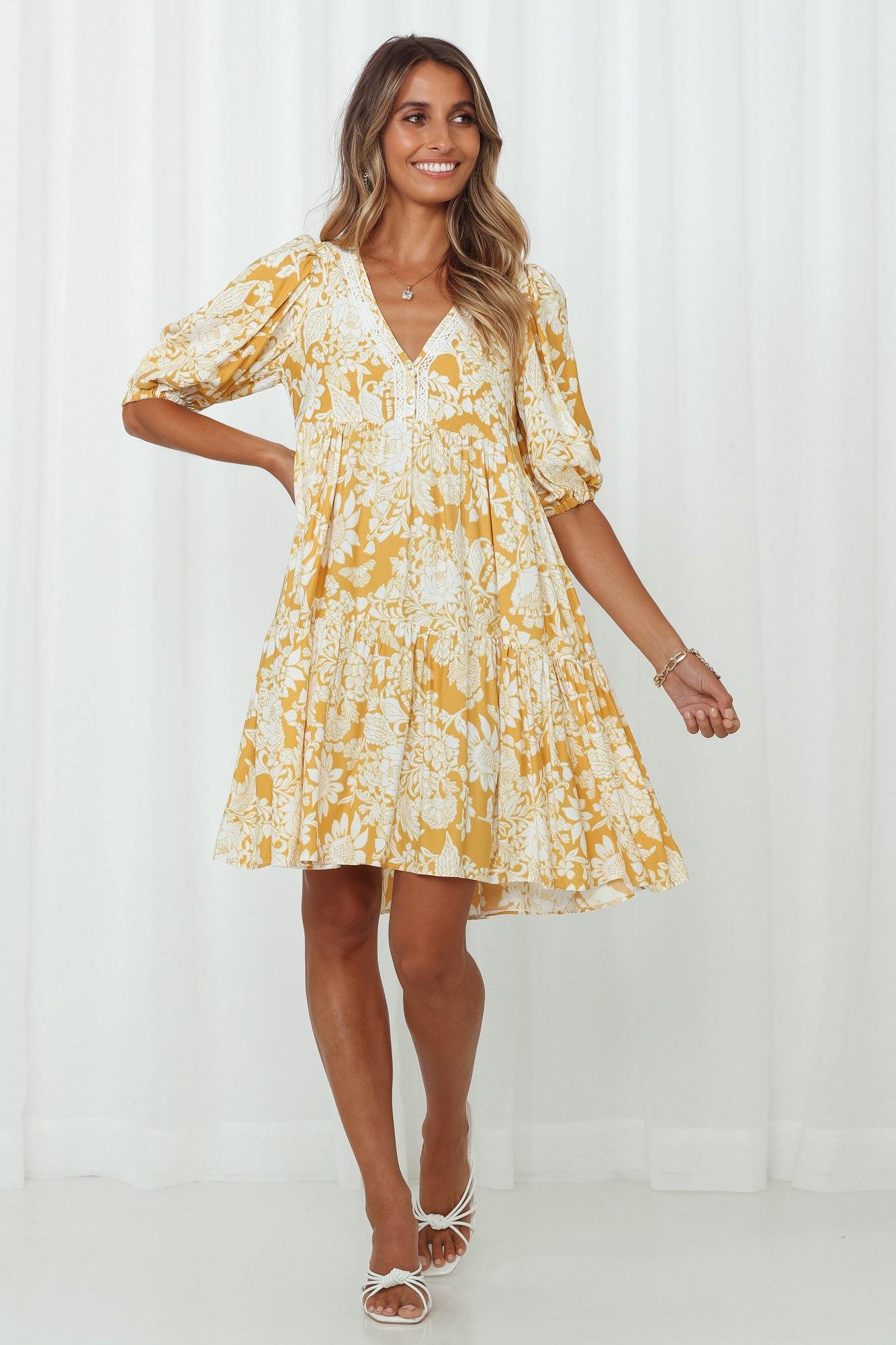 Heart Of Byron Dress Yellow