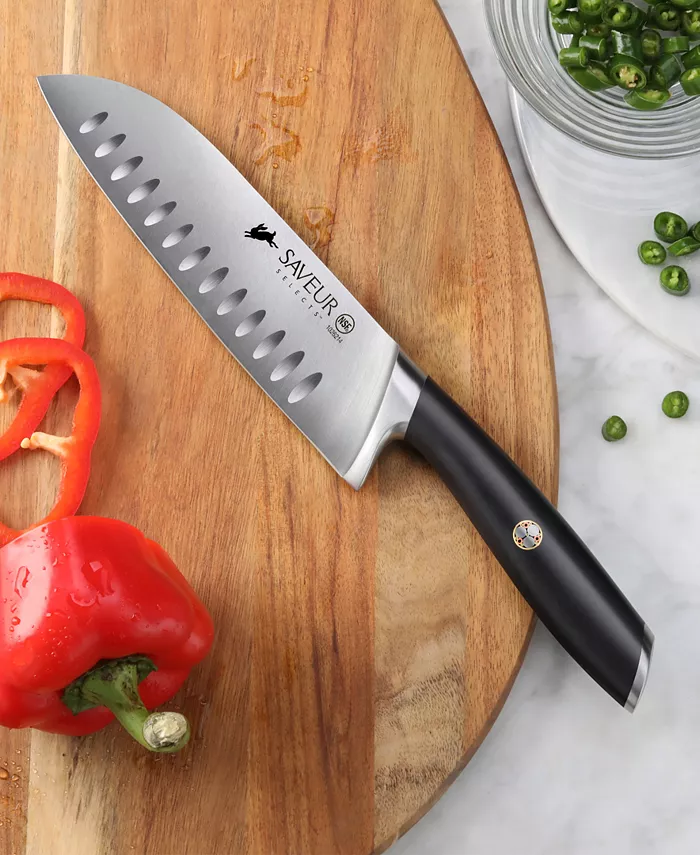 SAVEUR SELECTS Voyage Series 7 Forged German Steel Santoku Knife