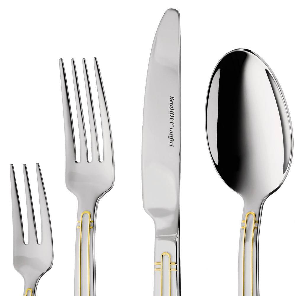 BergHOFF Ralph Kramer Heritage 30-Piece 1810 Stainless Steel Flatware Set (Service for 6) 1230502