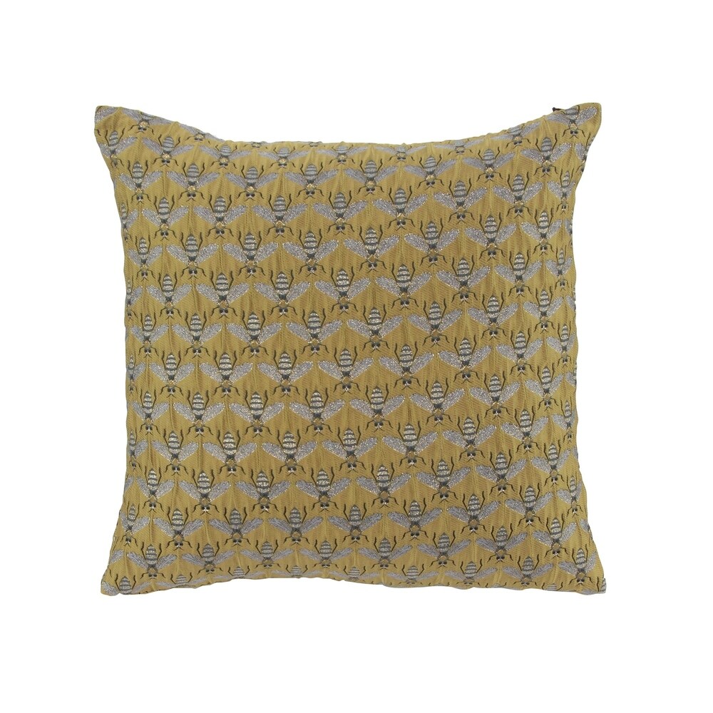 Modern 17 x 17 Inch Mustard Yellow Pillowcase