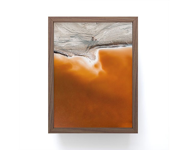 Romana Lilic La76 Photography Red Pond In The Baja Desert Vol 1 Framed Mini Print Society6