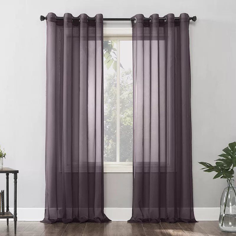 No. 918 Emily Sheer Voile Grommet Single Curtain Panel