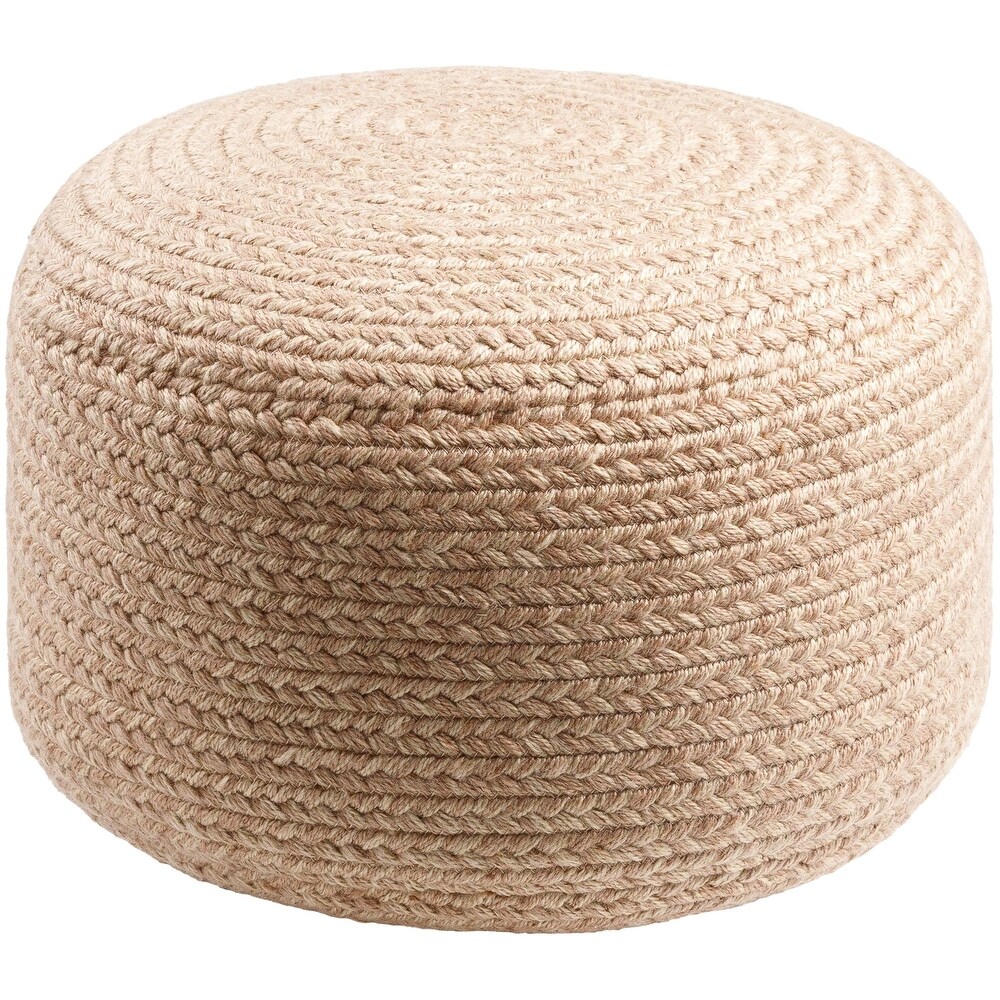 Artistic Weavers Entwined Modern   Contemporary Solid Color Pouf