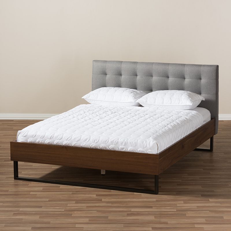 Baxton Studio Mitchell Industrial Platform Bed