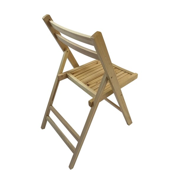 Furniture Slatted Wood Folding Special Event Chair ，Set of 4