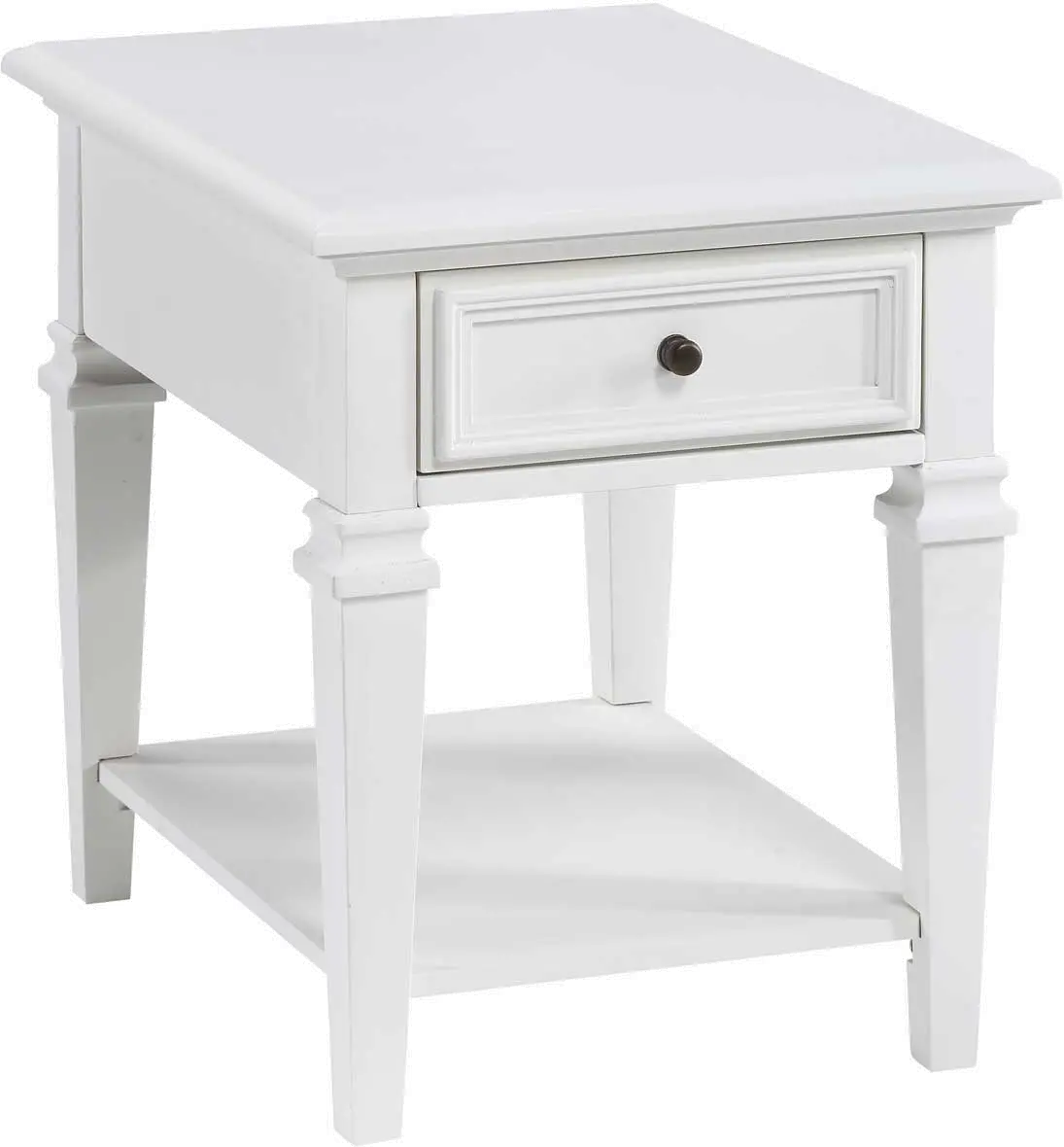 Charlestown White End Table