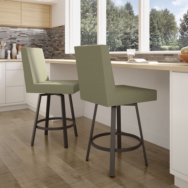 Amisco Hartman Swivel Counter and Bar Stool