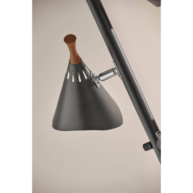 Draper Collection 3 arm Tree Lamp Black Adesso