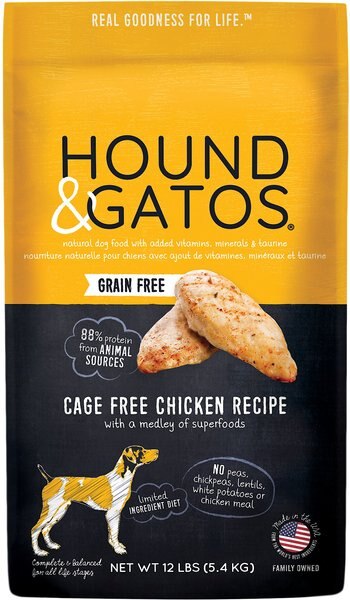 Hound and Gatos Grain-Free Cage Free Chicken Recipe Dry Dog Food