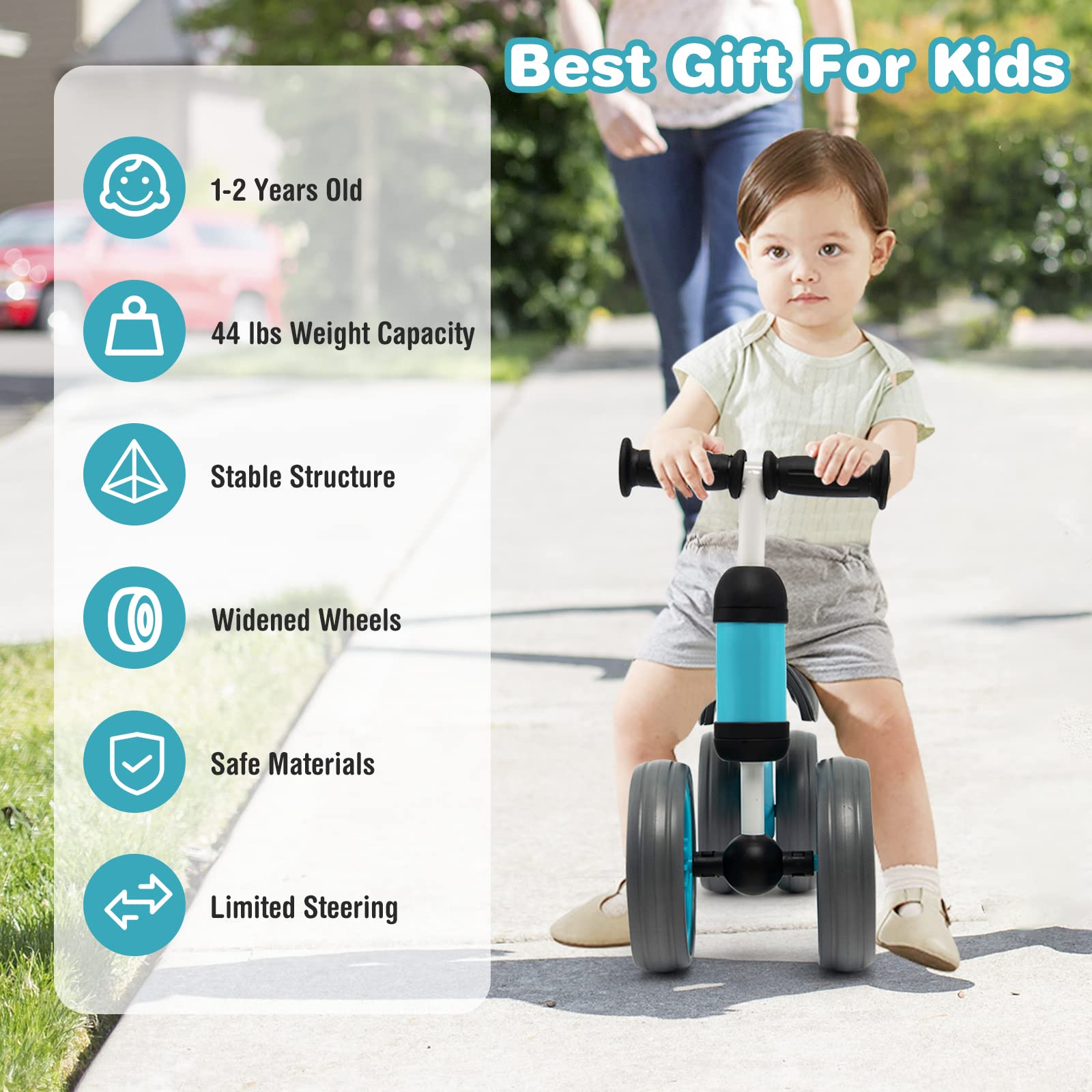 Costzon Baby Balance Bike for 1-2 Year Old Boys Girls, 12-24 Month Toddler Balance Bike