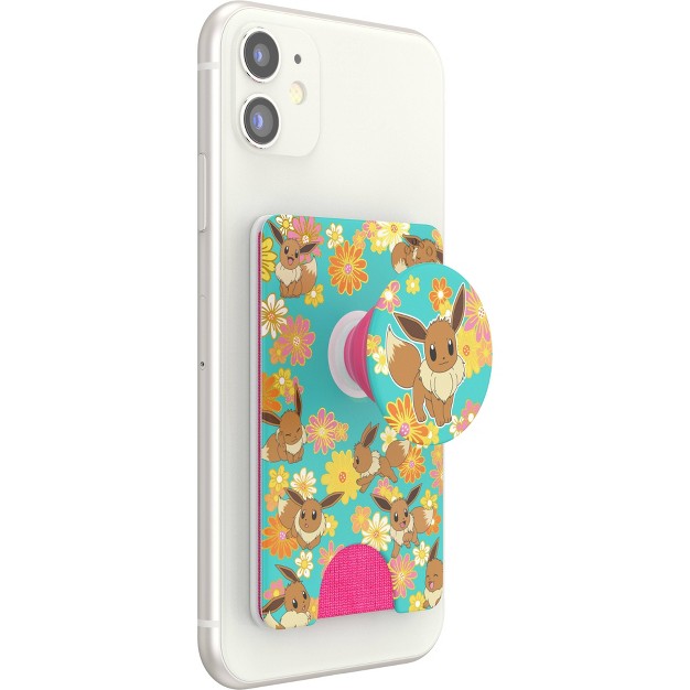 Popsockets Popwallet Pokemon Cell Phone Grip Foil Flower Power Eevee