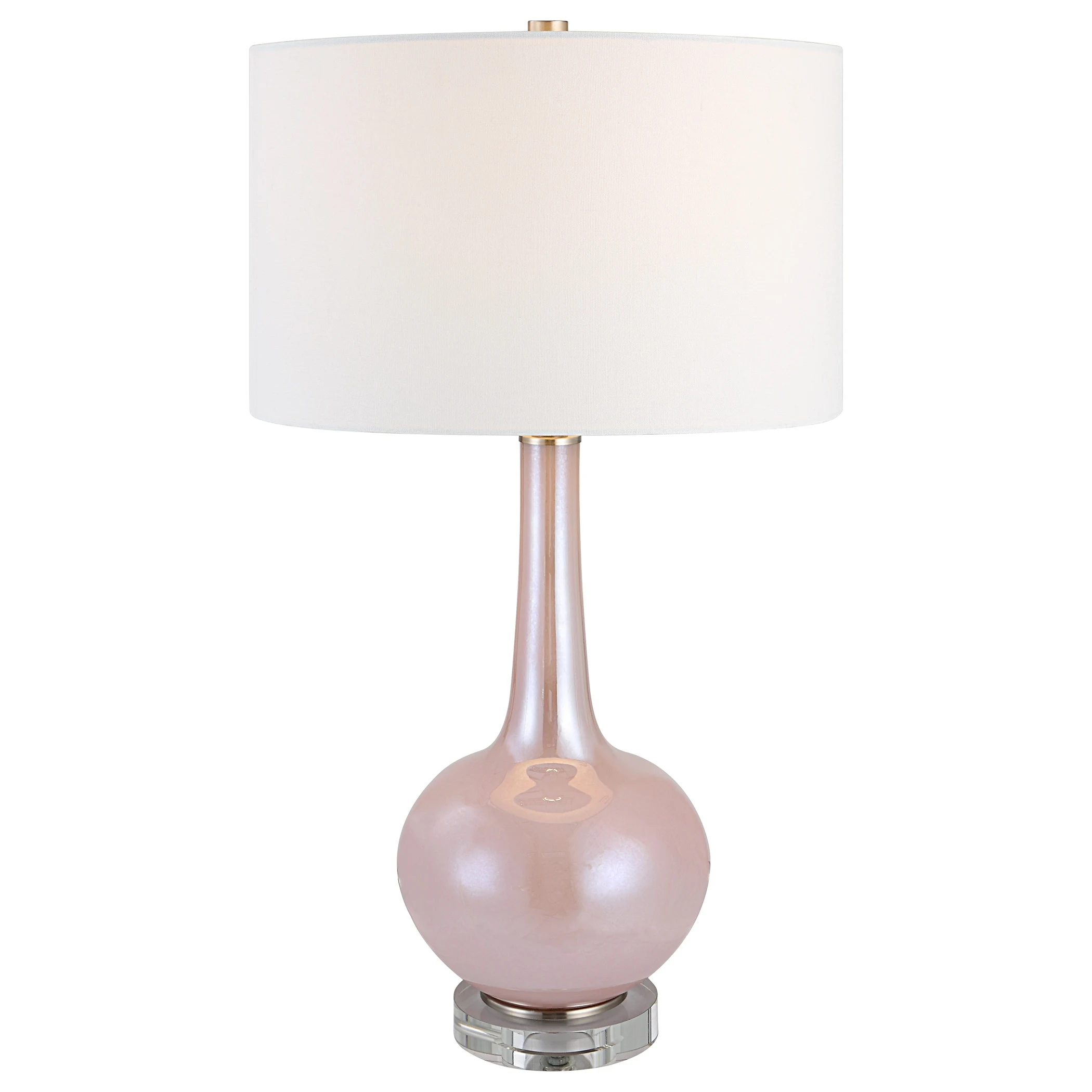 Uttermost Rosa Pink Glass Table Lamp - 16