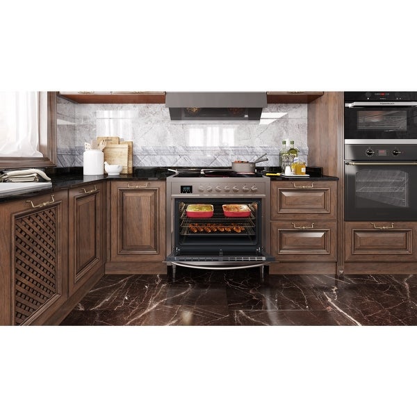 36 in. Professional Electric range Stainless Steel with Legs， 4.3 cu. ft.