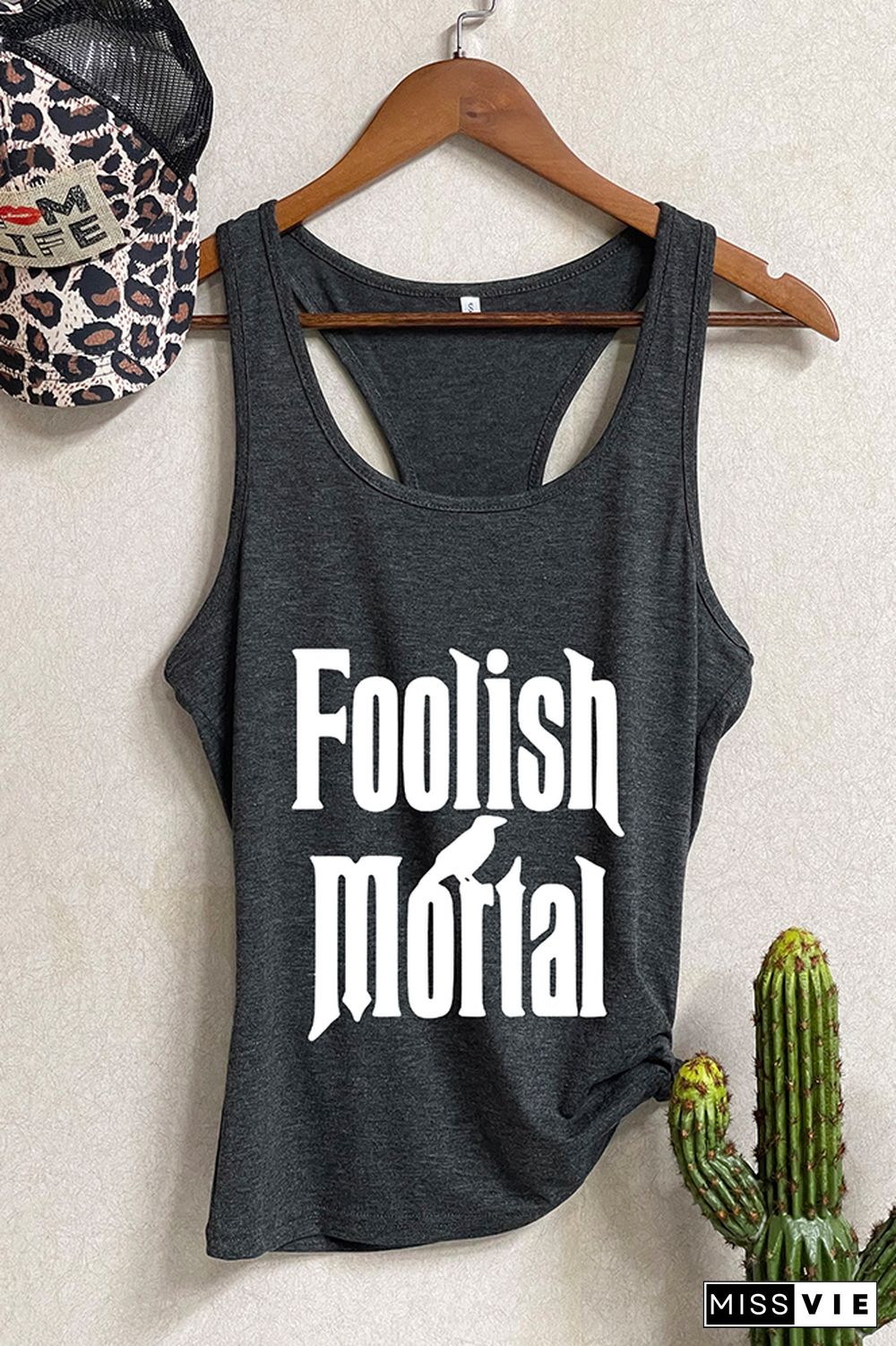 Foolish Mortal Sleeveless Tank Top Wholesale