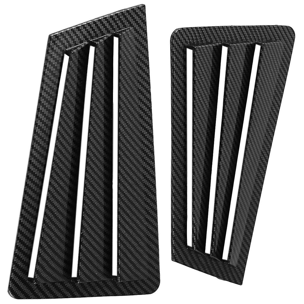 1pair Car Rear Window Shutter Trim Cover For 2003-2007 Side Louver Scoop Spoiler Deflector A