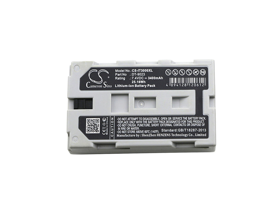 Casio IT2000 IT2000 IT2000D30E IT2000D3 3400mAh Replacement Battery BatteryClerkcom Barcode