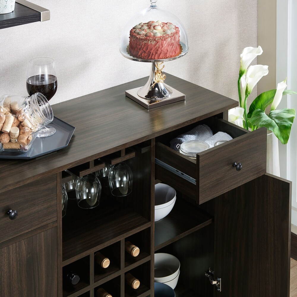 Furniture of America Madrid Contemporary 5 shelf Buffet