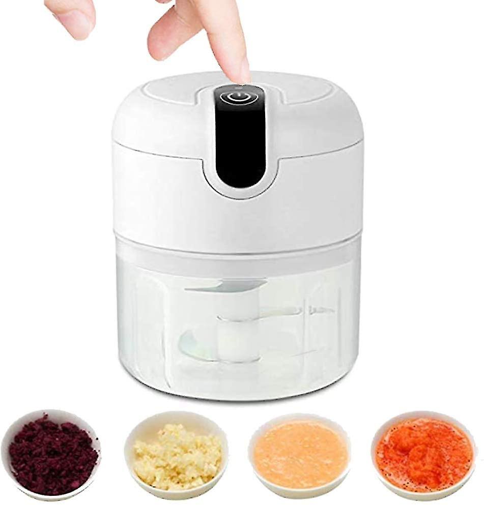 Electric Mini Garlic Chopper， Usb Rechargeable Portable Mini Food Chopper， Used For Chopping Garlic， Ginger， Chili， Minced Meat， Etc.， Kitchen Tools-w