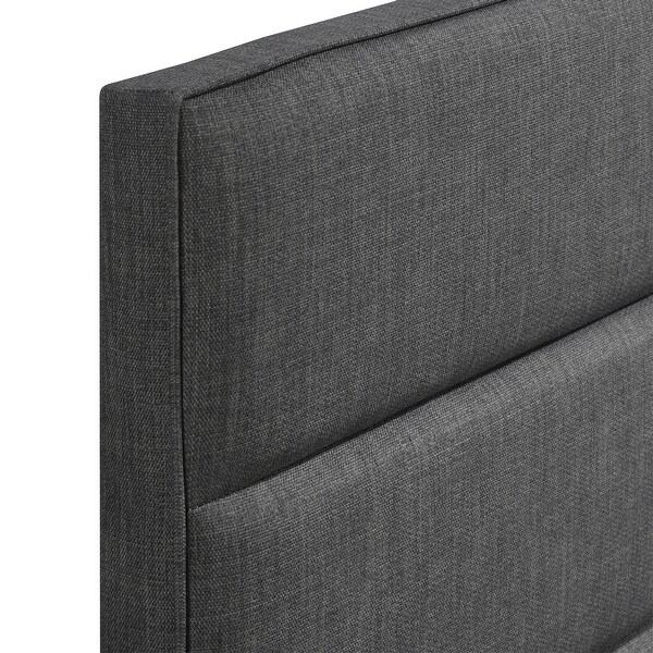 Serta Palisades Upholstered Headboard， Queen Size， Charcoal Gray - - 21827925