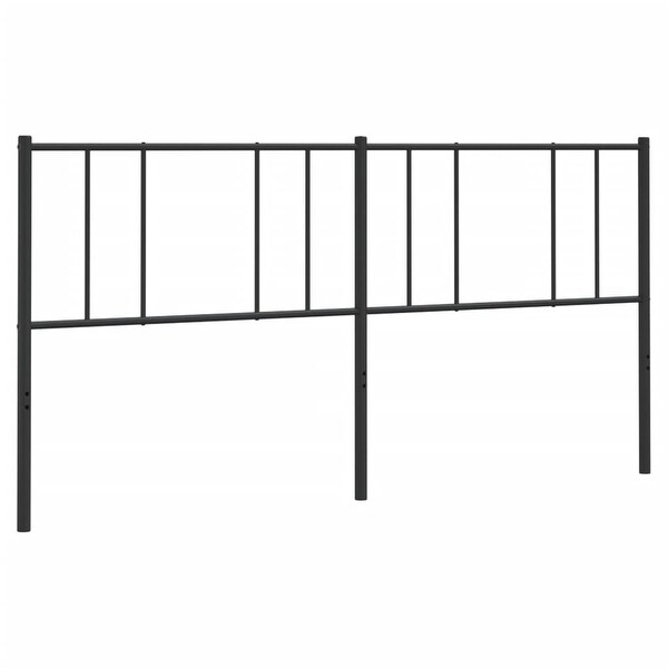 vidaXL Metal Headboard Black 39.4